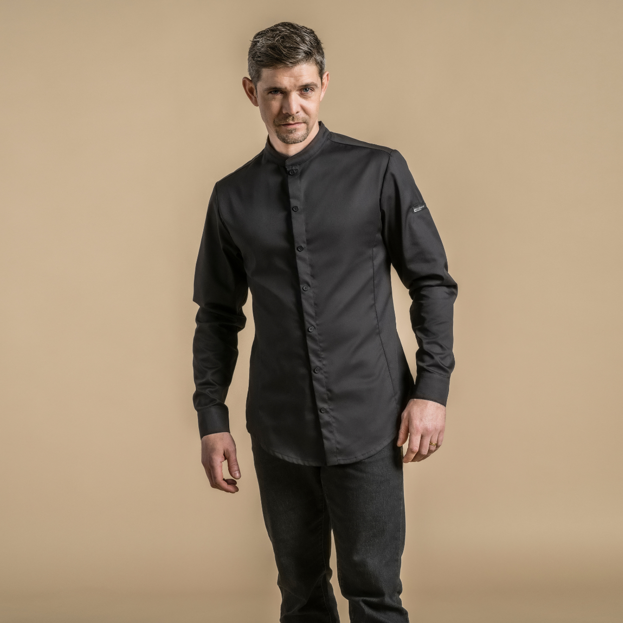 Veste de cuisine Clement Design UKO noire clementdesign