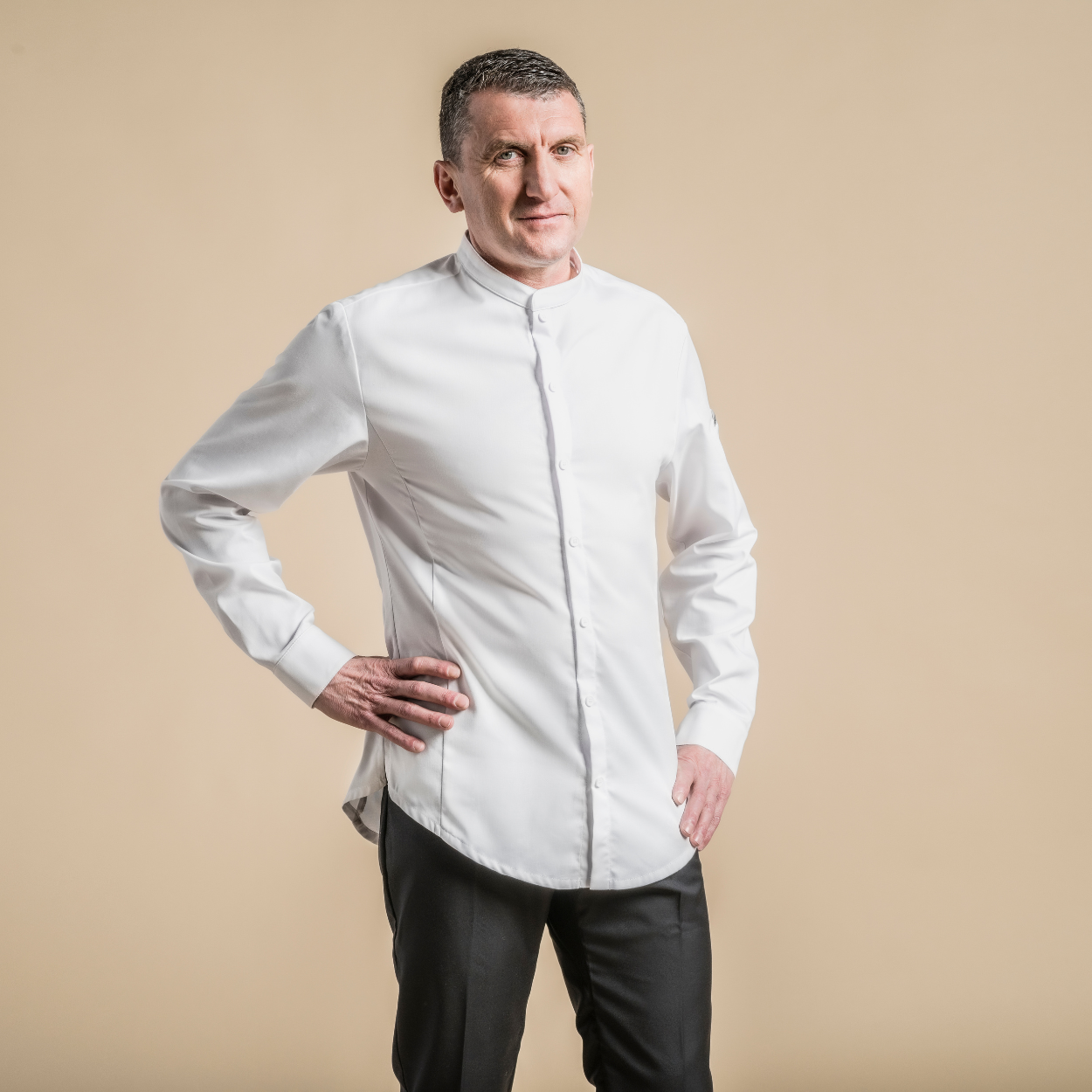 Veste de cuisine Clement Design UKO blanc clementdesign
